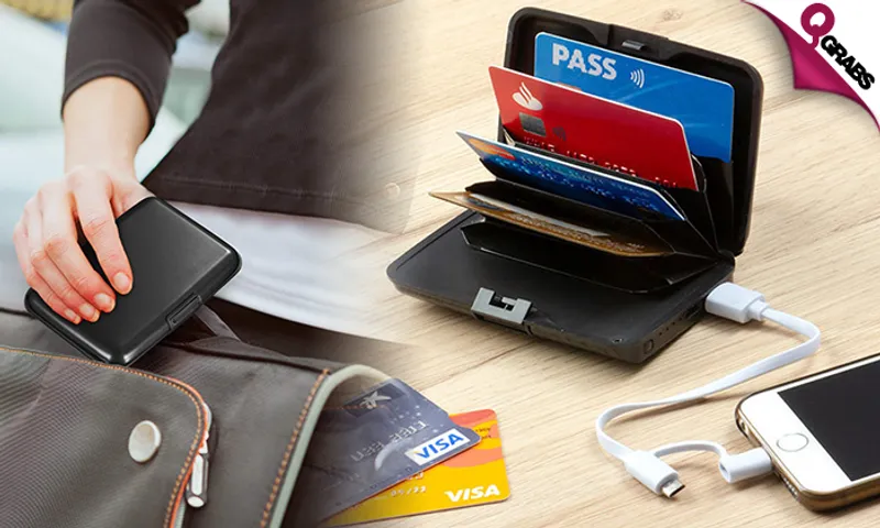 2-in-1 Power Bank Card Wallets!